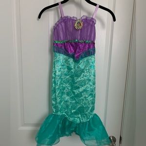 Disney Ariel the mermaid dress / costume EUC 4-6x
